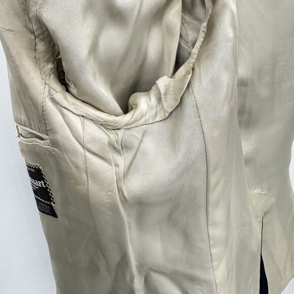 vintage 90s PAUL STUART jacket blazer sport coat two button wool tweed blue 38R - Picture 9 of 12